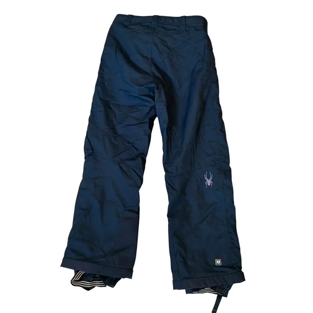 Spyder Boys Ski Snow Pants Black Youth Size 16 Insulated Winter Snowboard